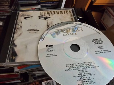 Eurythmics Savage Cd EARLY W. GERMANY PRESS  ANNIE LENNOX