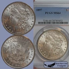 1897 Morgan Silver Dollar, PCGS MS64, Bright White, Ryan's Rare Coins, C8187