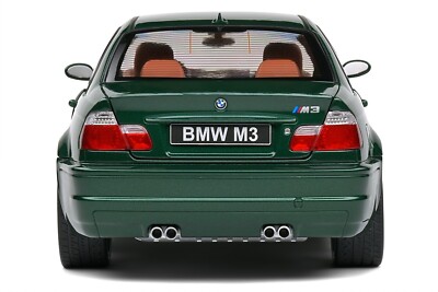 Bmw M3 E46 Csl Coupe Green Oxford 2000 Solido S1806507 1/18 Metal