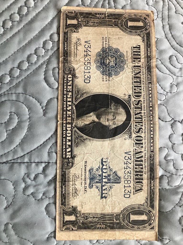 1923 1 Horse Blanket Silver Cert.Fr 237, VF ! OLD US CURRENCY! LG.NOTE! NICE! eBay