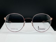 Brillengestelle Brillenfassung Oval Grau, Gold - Düsseldorf Eyewear - Maxplatz