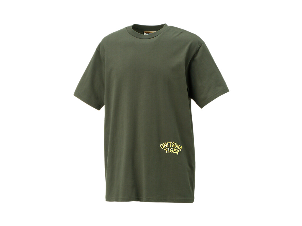 Tシャツ・カットソー OPEN YY_TheOpen Product SLOGAN GRAPHIC TOP (GREEN) Onitsuka Tiger GRAPHIC TEE Khaki/Light Green TYO-JPN 1949 T