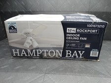 Hampton Bay Rockport 52in Indoor LED Matte White Ceiling Fan w/ Light Kit 51752