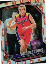 2025 Panini Prizm WNBA #133 Michele Timms WNBA Logo Prizms