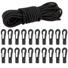 1/4" X 50' Elastic Bungee Shock Cord Kayak Stretch String Rope With Bungee Shock