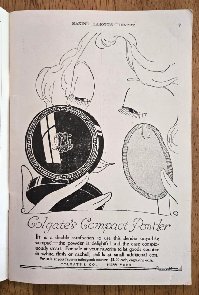 1922 Maxine Elliott's Theatre Program New York City Broadway, Play - Rain - Image 3 of 4