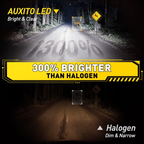 For Universal 2x H7 LED Headlight Bulb Kit High Low Beam 200W 50000LM - Picture 2 of 9