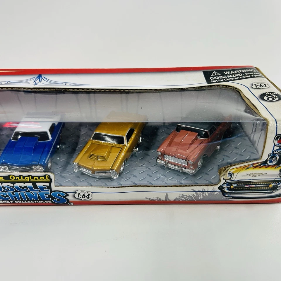 The Original Muscle Machines 1:64 Die Cast 5 Pack Action Series Hummer G.T.O ++ - Image 3 of 4