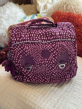 Kipling Iniko Purple Star Backpack Bag With Monkey Charm