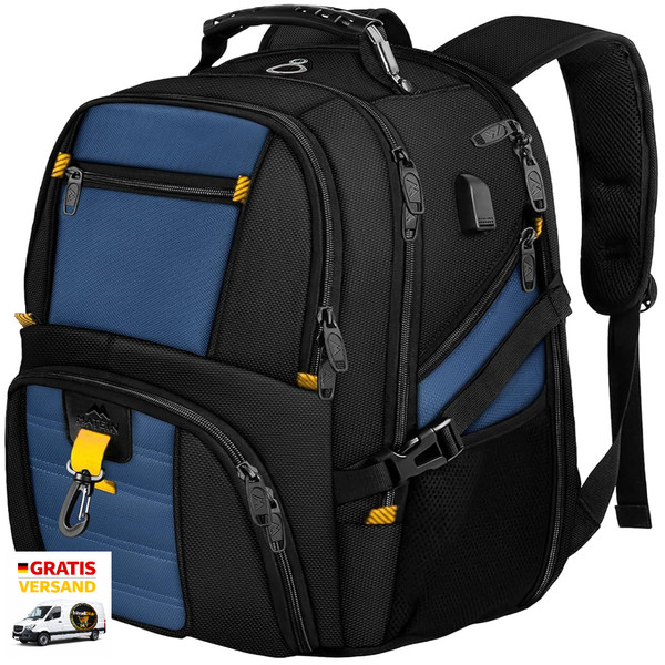 Laptop Rucksack Herren 55L 18,4 Zoll Wasserdicht-image