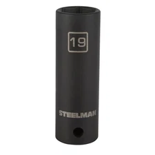 STEELMAN 19mm 1/2-Inch Drive Thin Wall Deep Impact Socket, 60007