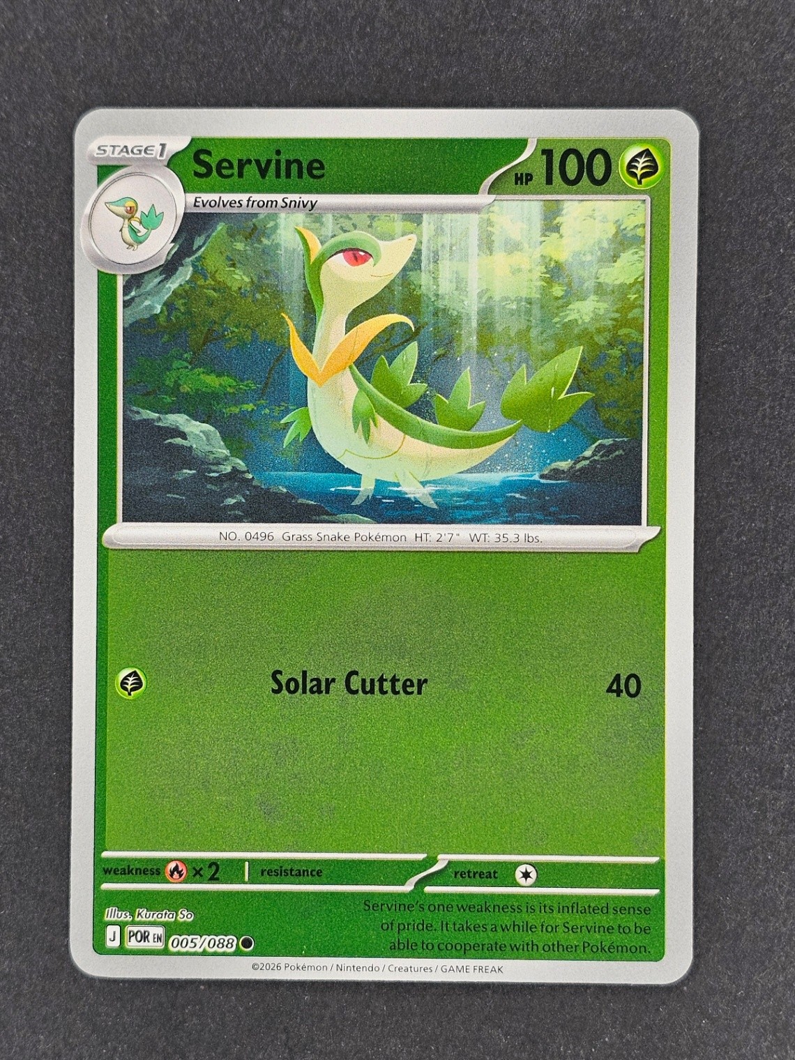 Servine Reverse Holo Common ME03: Perfect Order 005/088 NM