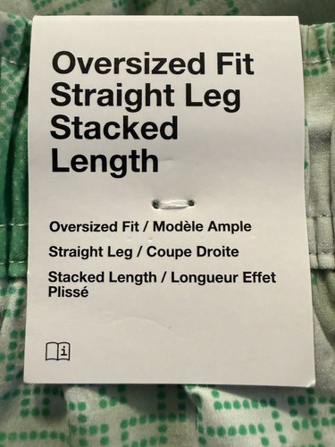 New Nike Pants Mens XL Green Oversized Fit Straight Leg Stacked Length Camo - Afbeelding 4 van 9
