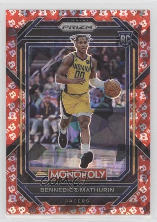 2022-23 Panini Prizm Monopoly Free Parking Prizm Bennedict Mathurin #36 04ag