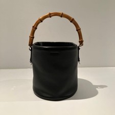 JIL SANDER Leather Handbag Shoulder Bag Bambo...