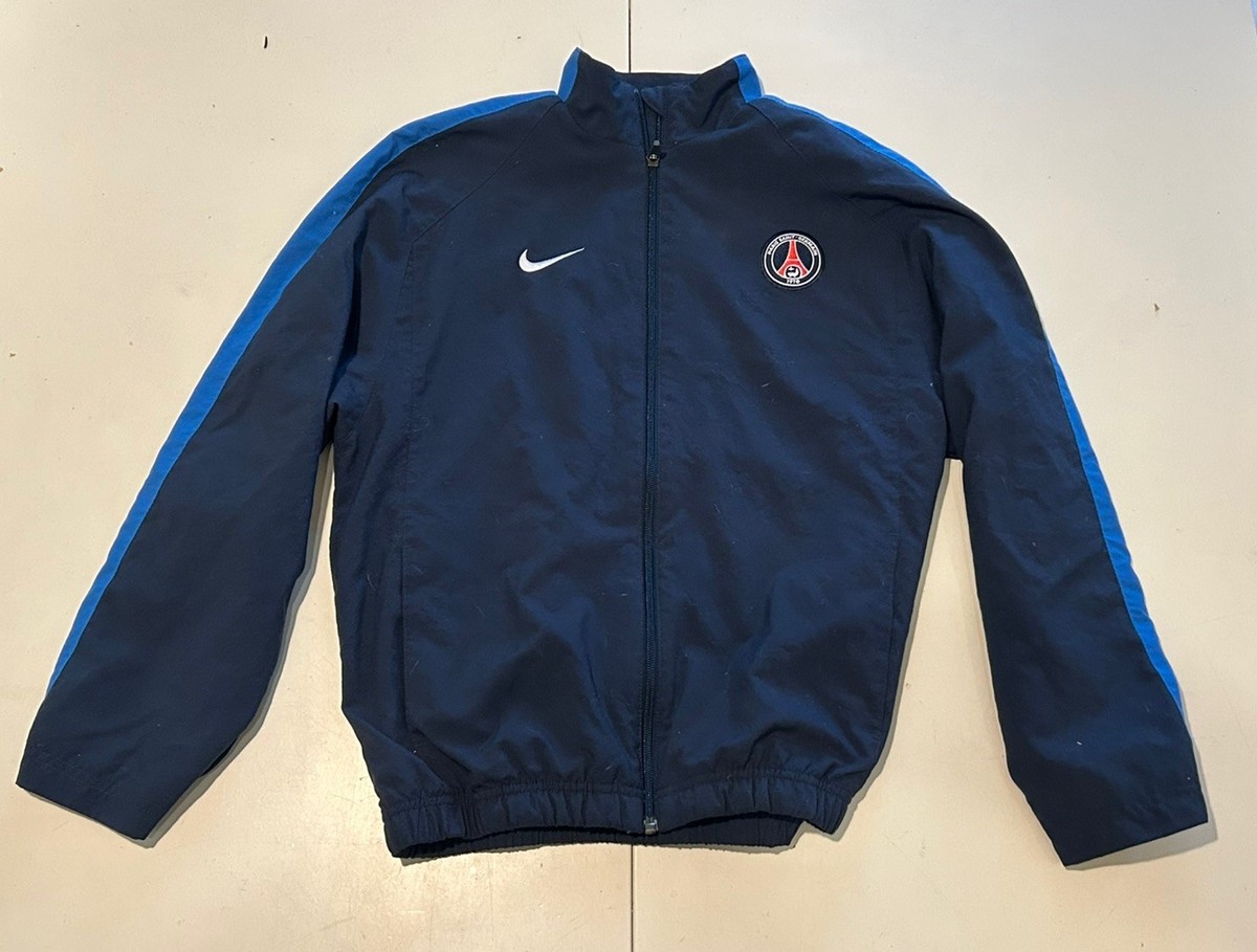 Nike PSG Windbreaker ネイビー Nike PSG Men's Youth Large 12/13 Soccer Windbreaker Jacket Paris