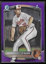 2025 Bowman Draft Chrome Purple Refractor JT Quinn Baltimore Orioles /250