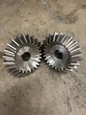 Matched Pair of Bevel / Miter Gears for 90&deg; Shaft Drive, 1 3/8" Slotted Bore