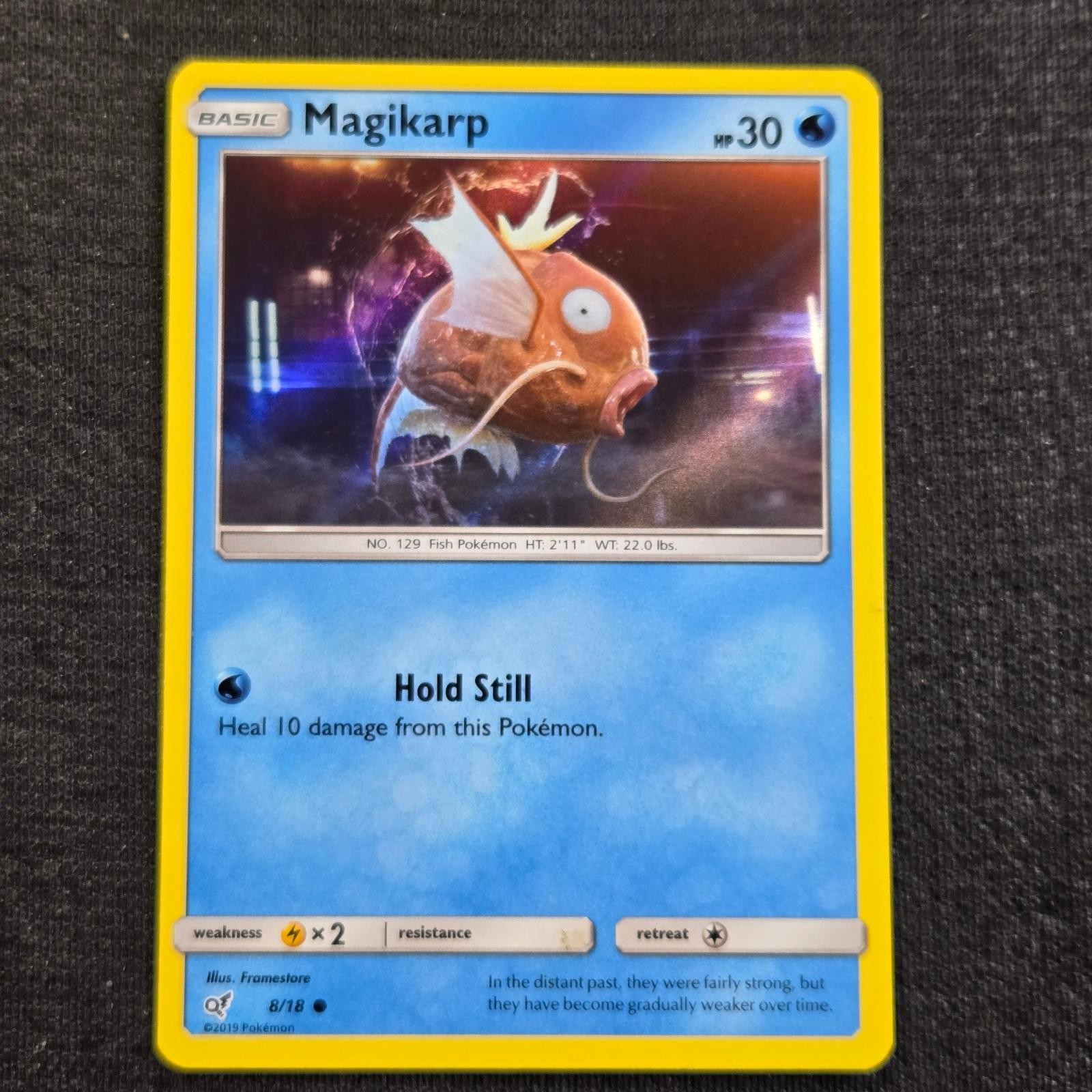 Pokemon Detective Pikachu Magikarp 8 Holo Rare Lightly Played