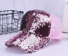 Sequin Pink Cap Adjustable Unisex