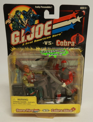 GI Joe Sure Fire vs Cobra Slice Cartoon Network 2002 Hasbro Action Figure