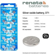 371 SR920SW Silver Oxide Batteries 10-Pack
