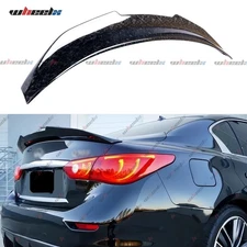 Duckbill Trunk Spoiler For 2014-2024 Infiniti Q50 Forged Carbon Fiber PSM STYLE