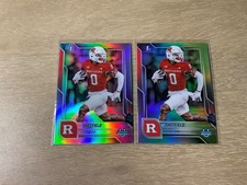 2025 Bowman University Chrome Football DT Sheffield Refractor #136 Rutgers