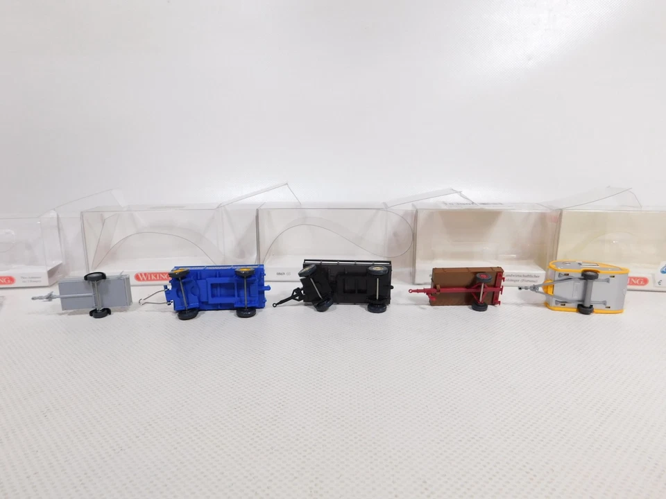 5x wiking H0 1:87 Rimorchio 0056 0400 0869 0887 092 Roulotte Mint + Box #DN363-0 - Immagine 3 di 4