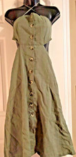 NWT Urban Outfitters Dress Cut Out Strappy Olive Green SZ XS