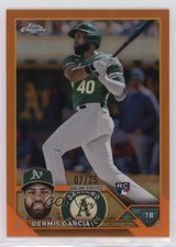2023 Topps Chrome Orange Refractor 7/25 Dermis Garcia Dermis García #183 xx1