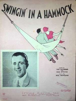 Sheet Music SWINGIN' IN A HAMMOCK featured by Husk O'Hare  1930