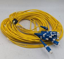 Fiber Optic Cable SC Simplex 2M Single Mode 2 Meter Corning Optical Lot of 12