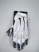 Nike D-Tack 6.0 Lineman Football Gloves Men 2XL White Black Padded Grip NFL Gear