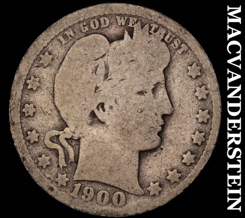 1900-O Silver Barber Quarter - Scarce  Better Date  No Reserve  #i7602