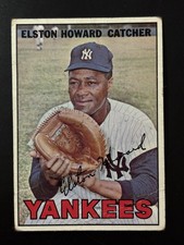 1967 Topps Baseball #25 Elston Howard Catcher New York Yankees Card