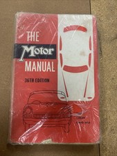 36th Edition of The Motor Manual The Motor Magazine 1959