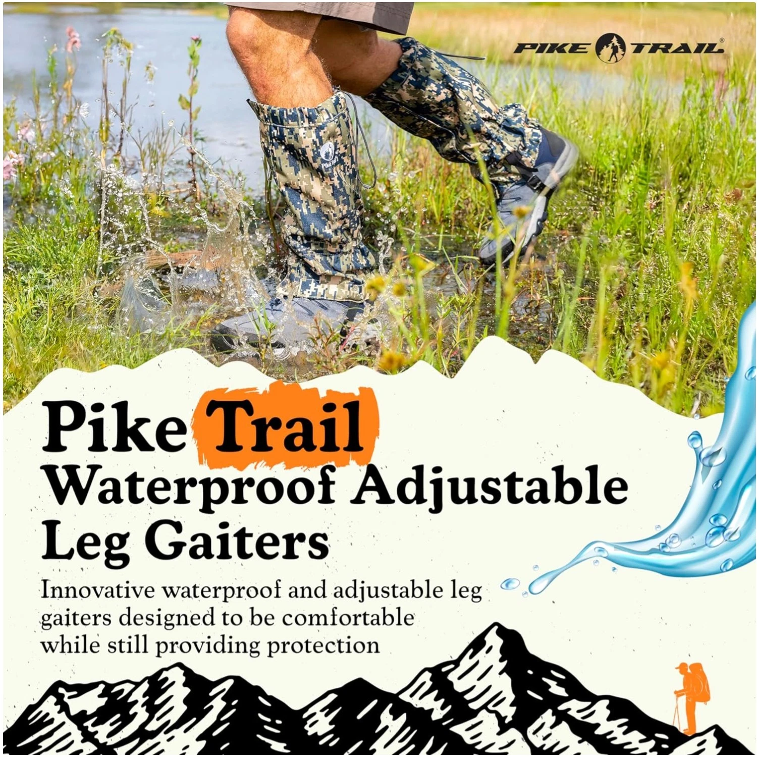 Ripstop Nylon Leg Gaiters - Outdoor Survival Essentials
Opens in a new window or tab