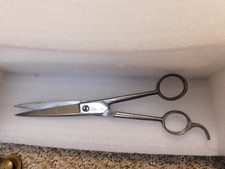Vintage Silver Craftsman Forged Barber Scissors Shears