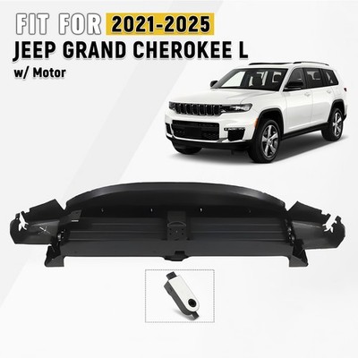 Front Lower Radiator Shutter For 2021-2025 JEEP GRAND CHEROKEE L W/ Motor