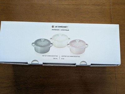 Le Creuset Mini Cocotte Sunflower Relief 3-Piece Set 250ml