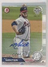 2019 Topps Holiday Bowman Auto 48/99 AJ Minter #TH-AMI Auto a2v