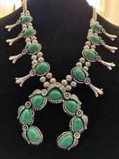 NEW gorgeous turquoise green necklace ornate $79 retail