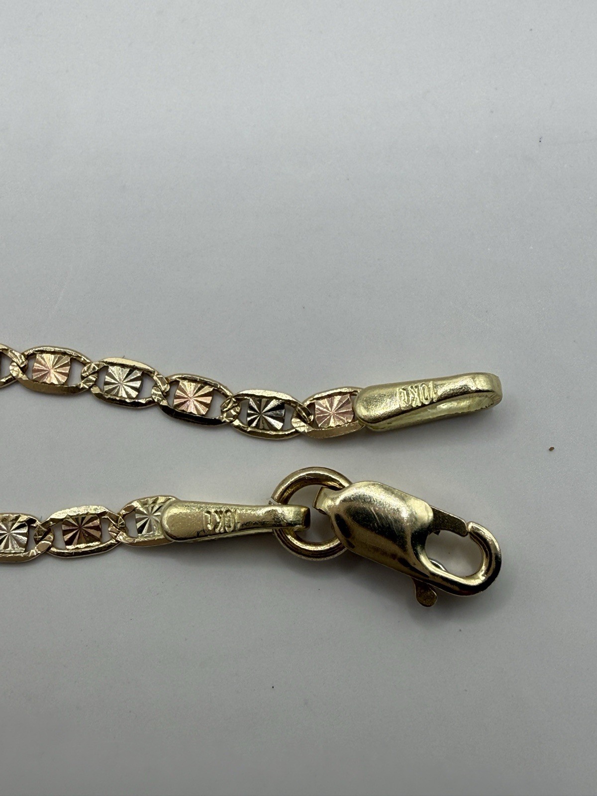 10k Yellow Gold Bracelet Diamond Cut  Bracelet 1.9mm 8 Inch Long thumbnail 11