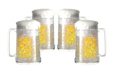 Auhafaly Double Wall Freezer Mug Frosty Mug Insulated Ice Cup with Gel 16oz