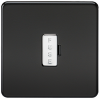 Knightsbridge SF6000MB - 13A Abgesichert Schraubenlose Sporn Wand Platte Einheit