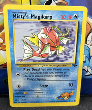 Unlimited Gym Challenge Misty’s Magikarp 88/132 Pokemon Card WOTC Vintage F/S