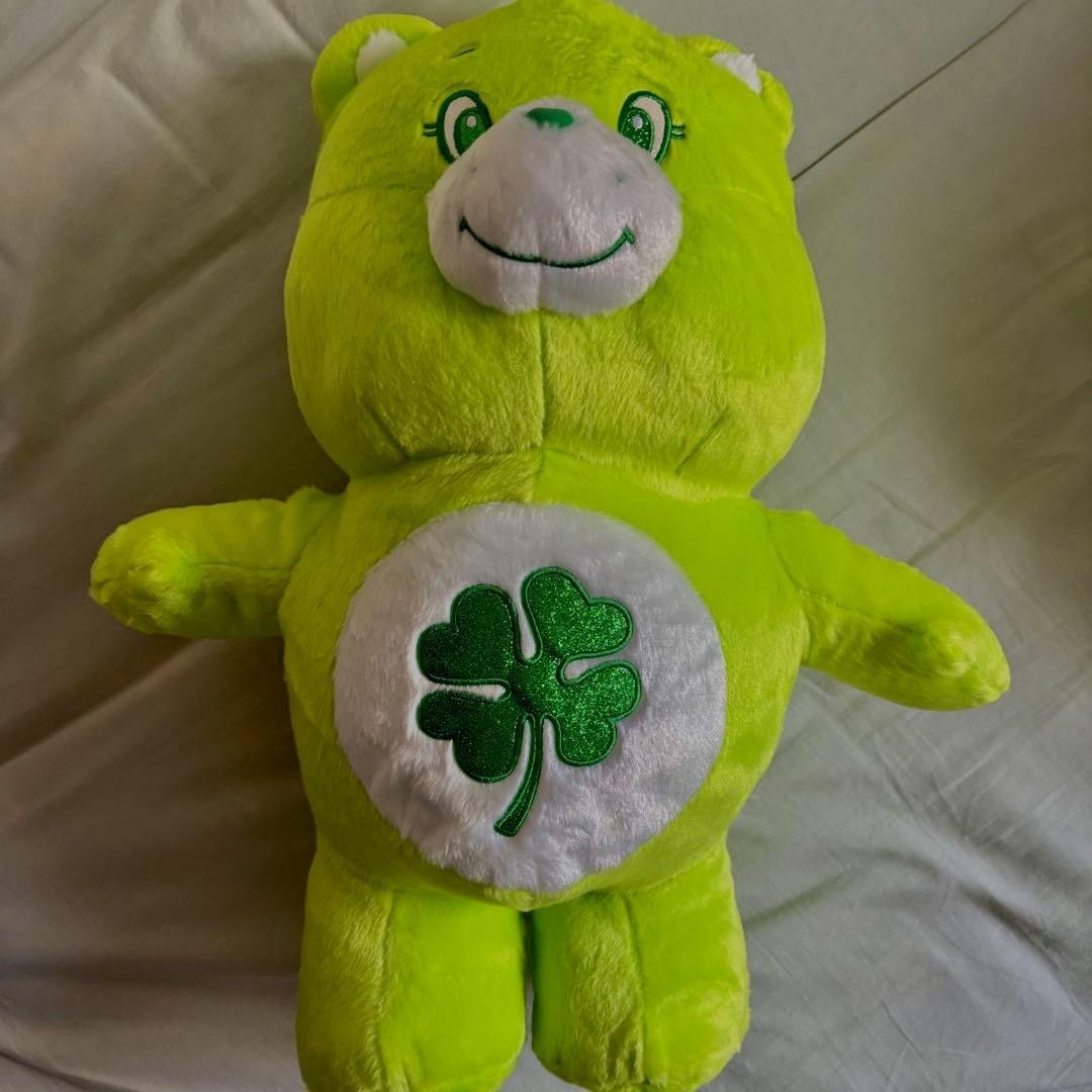 BIG Care Bear green plush toy last #445b57