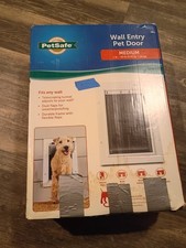 PetSafe Wall Mount Pet Door Medium Plastic Flap 8.25 x 12.25 in