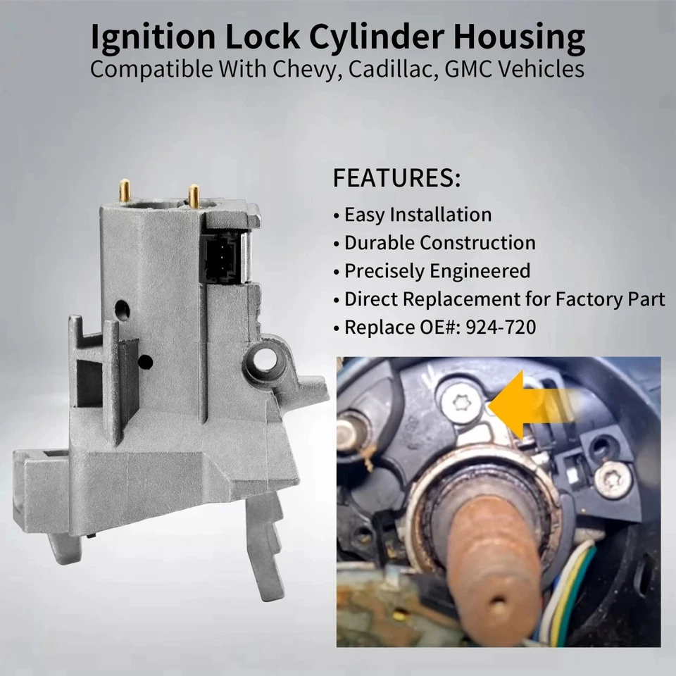 924-720 Ignition Lock Cylinder Housing for 1998-02 Chevy Express GMC Savana 1500 - Image 2 of 4